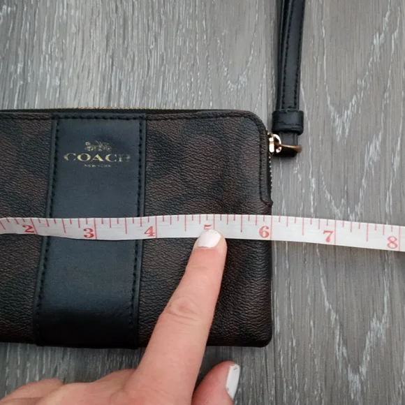 Coach Black and Brown Wristlet - Picture 8 of 9